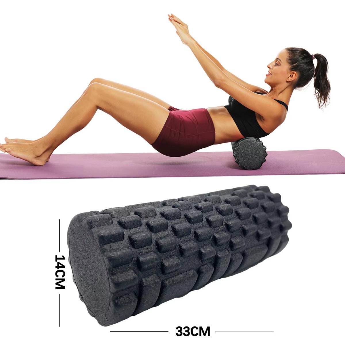 Home Gym Yoga - 30/33cm rolo de espuma de fitness