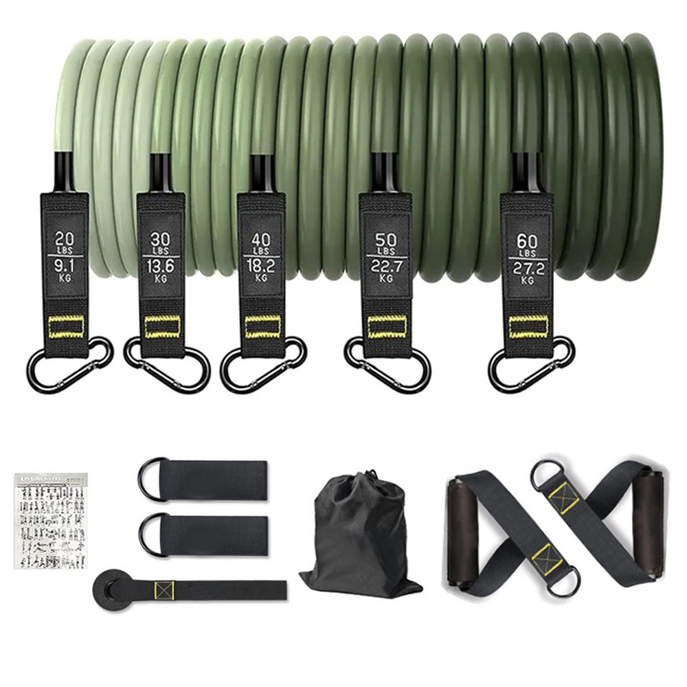 Home Gym Routine - Conjunto de faixas de resistência, corda