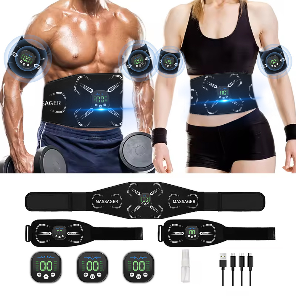 Home Gym Routine - Estimulador Muscular EMS, Treinador Abdominal, Tonificador