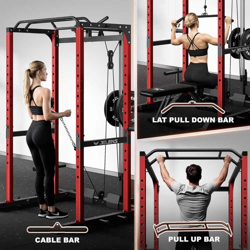 S21 Power Cage Rack Multifunci - Home Gym Equipment Set avaliação e preço