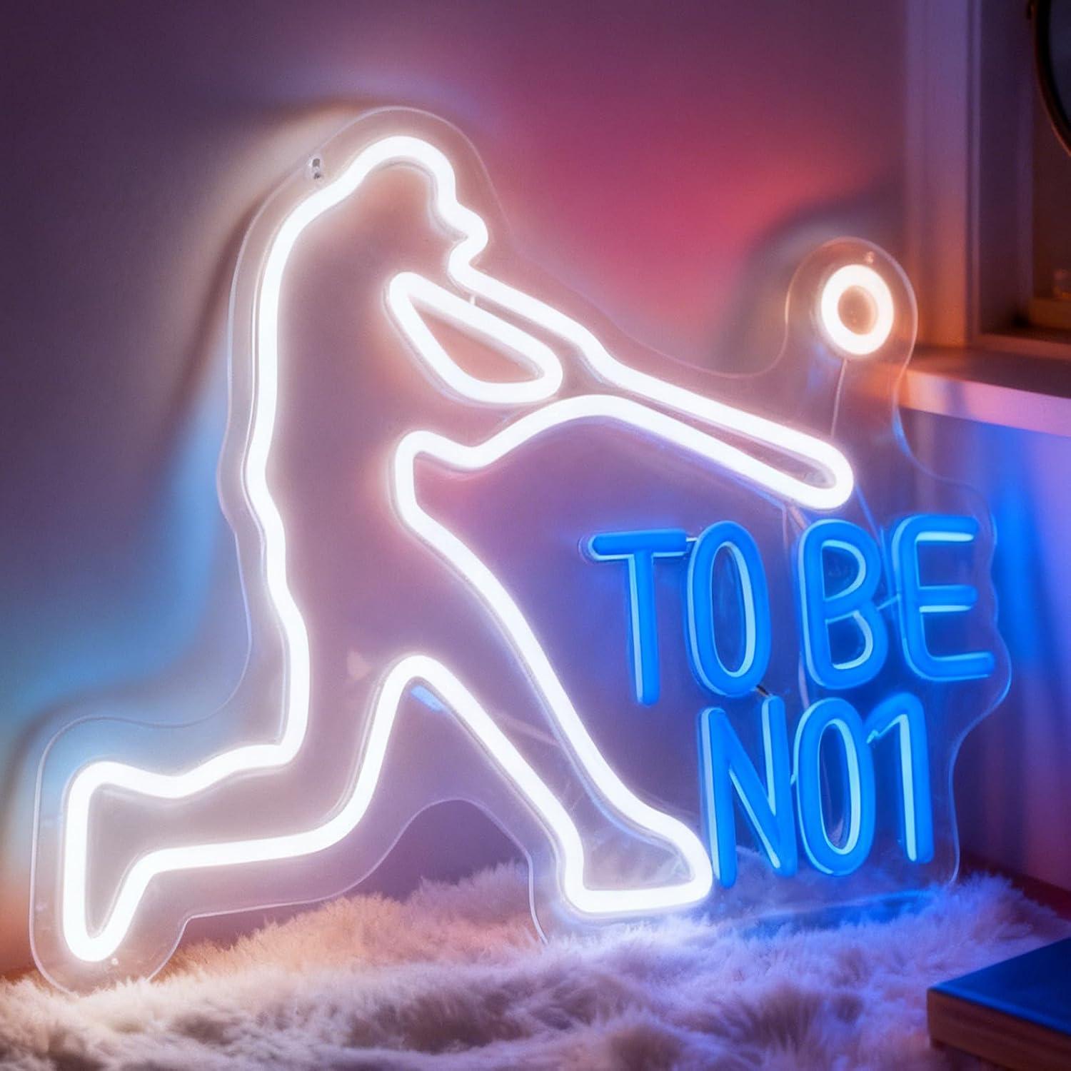 Letreiro Neon 'To Be No1' com  - Home Gym Neon Sign avaliação e preço