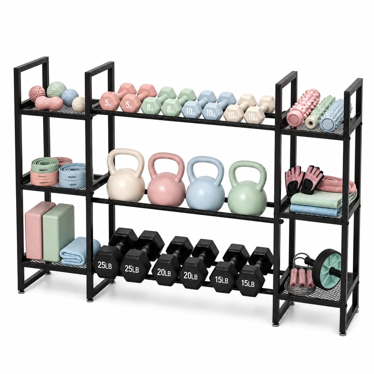 Suporte para Halteres de 3 Nív - All In One Gym Home Equipment avaliação e preço