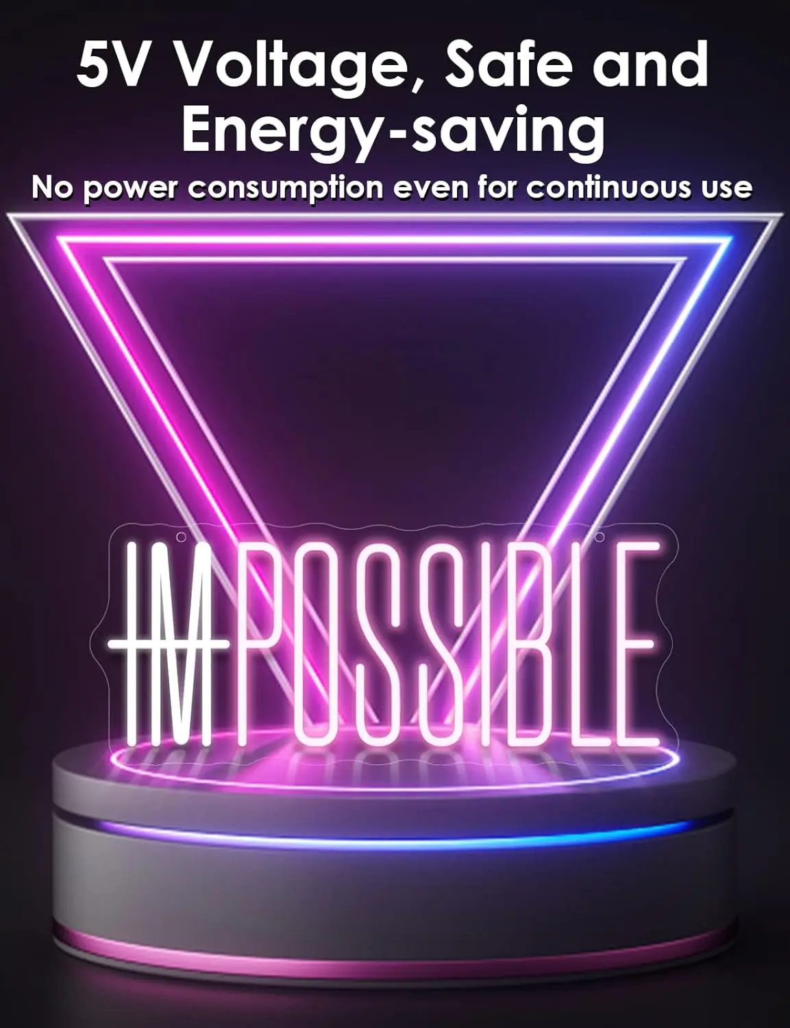 Letreiro Neon 'I'm Possible' c - Home Gym Neon Sign avaliação e preço
