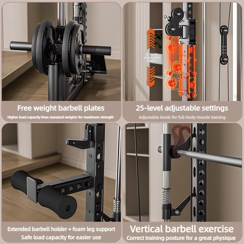 Máquina Smith Profissional Mul - All In One Gym Home Equipment avaliação e preço