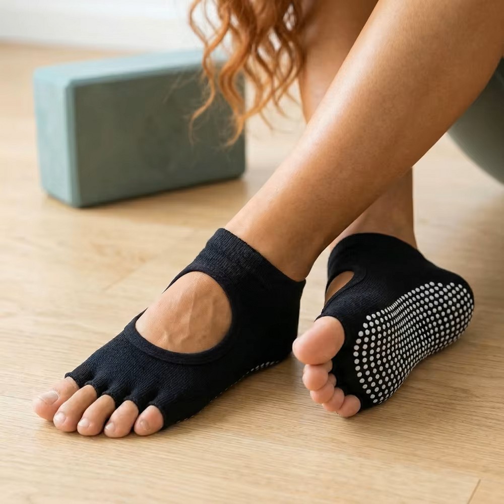 Meias de Yoga Sem Costas com C - Home Gym Yoga avaliação e preço